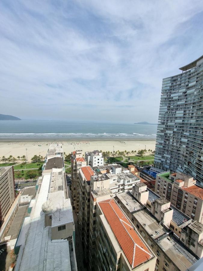 Apto Top Com Vista Pro Mar Em Condominio Completo Em Frente A Praia! Santos  Eksteriør bilde